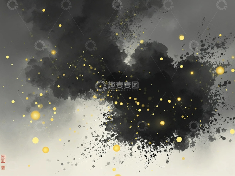 水墨粒子特效背景2