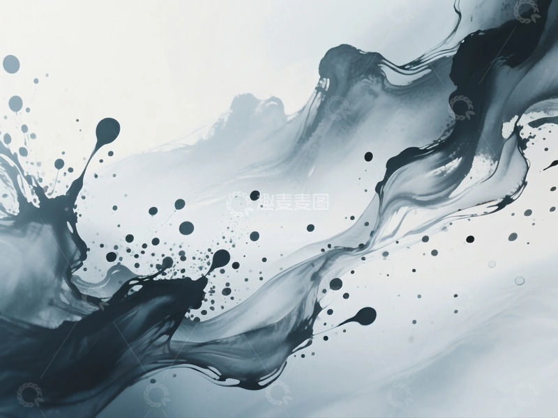 水墨粒子特效背景