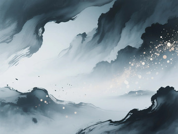 水墨粒子特效背景1