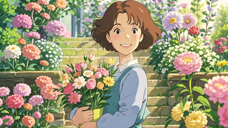 高清大图下载【趣麦麦图】母亲节妈妈鲜花花束8