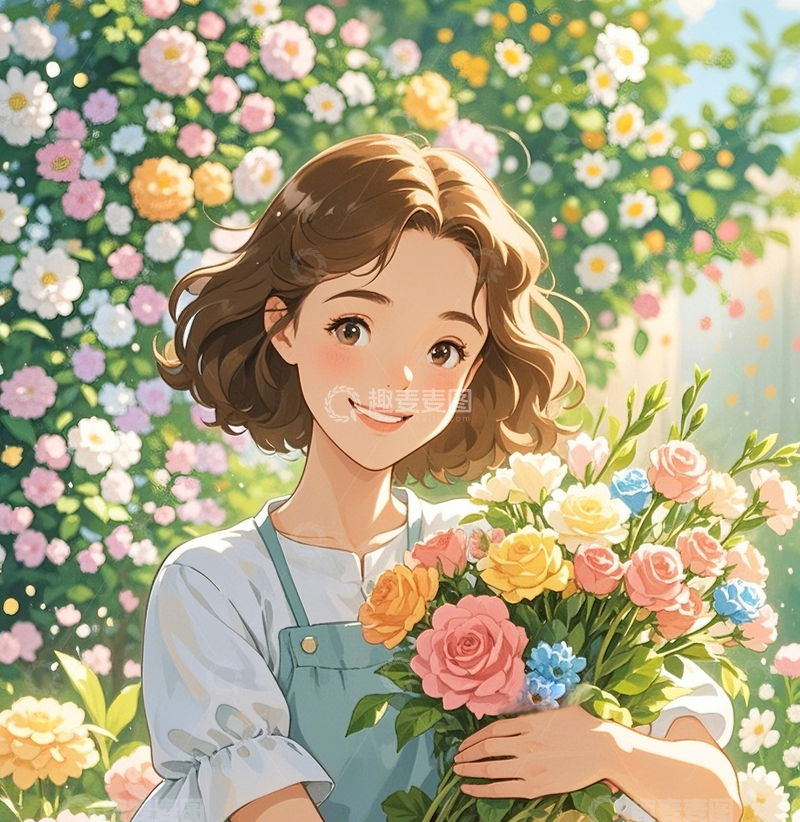 高清大图下载【趣麦麦图】母亲节妈妈鲜花花束6