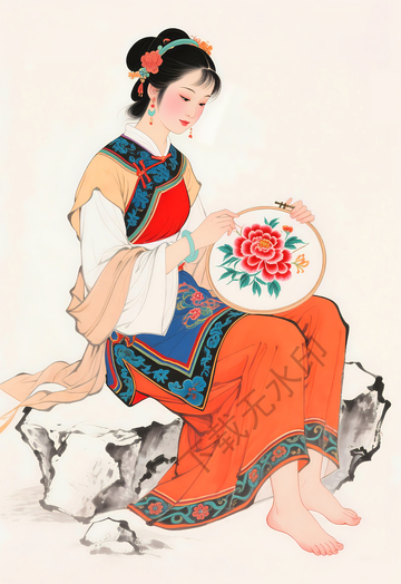 古代刺绣苗族刺绣图片