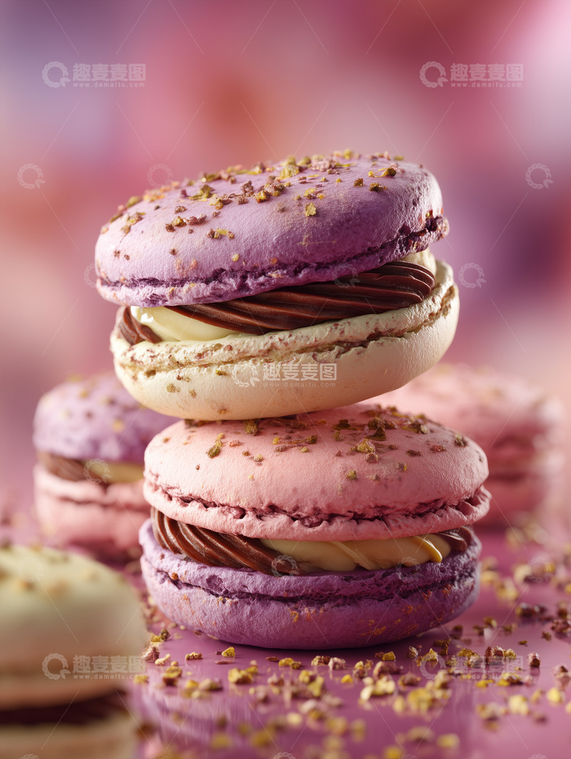 高清大图下载【趣麦麦图】马卡龙甜点摄影图30