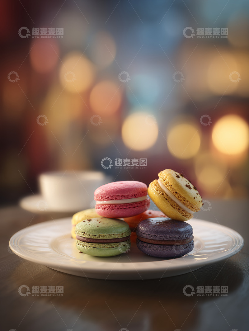 高清大图下载【趣麦麦图】马卡龙甜点摄影图18