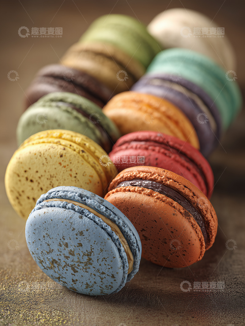 高清大图下载【趣麦麦图】马卡龙甜点摄影图16