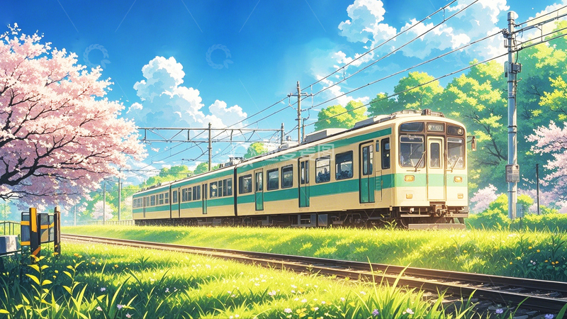 高清大图下载【趣麦麦图】樱花树樱花背景14