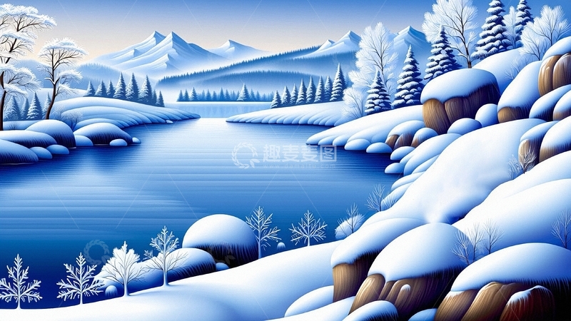 高清大图下载【趣麦麦图】冬季冬天大雪风景16