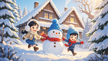 冬季大雪打雪仗6