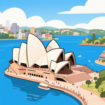 手绘悉尼歌剧院4