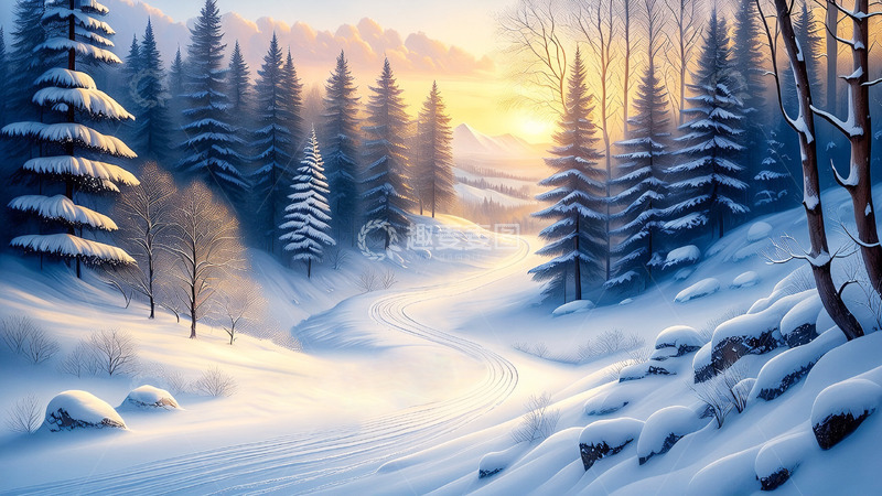 高清大图下载【趣麦麦图】冬季冬天大雪风景23