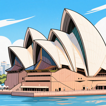 手绘悉尼歌剧院1
