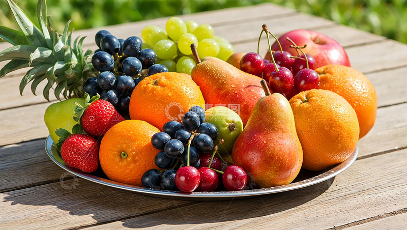 高清大图下载【趣麦麦图】新鲜水果夏日果盘