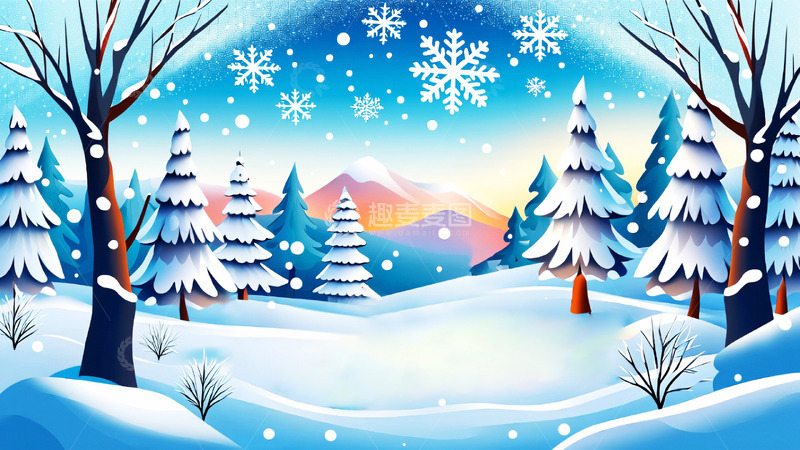 高清大图下载【趣麦麦图】冬季冬天大雪风景25