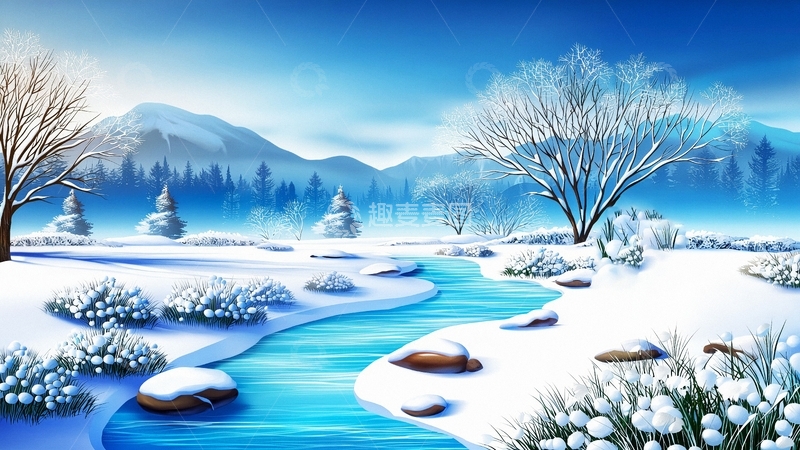 高清大图下载【趣麦麦图】冬季冬天大雪风景37