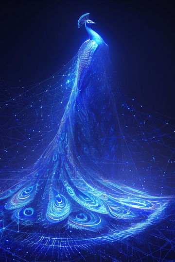 赛博朋克风孔雀7