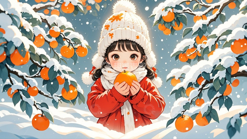 高清大图下载【趣麦麦图】冬季可爱女孩6