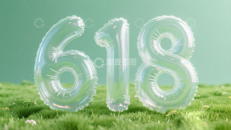 高清大图下载【趣麦麦图】透明充气数字6181