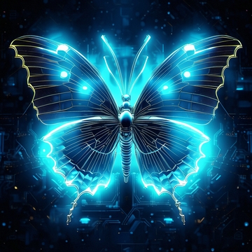 赛博朋克风蝴蝶2