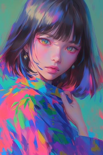 赛博朋克风美女