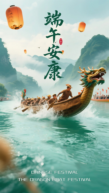 端午节端午安康海报