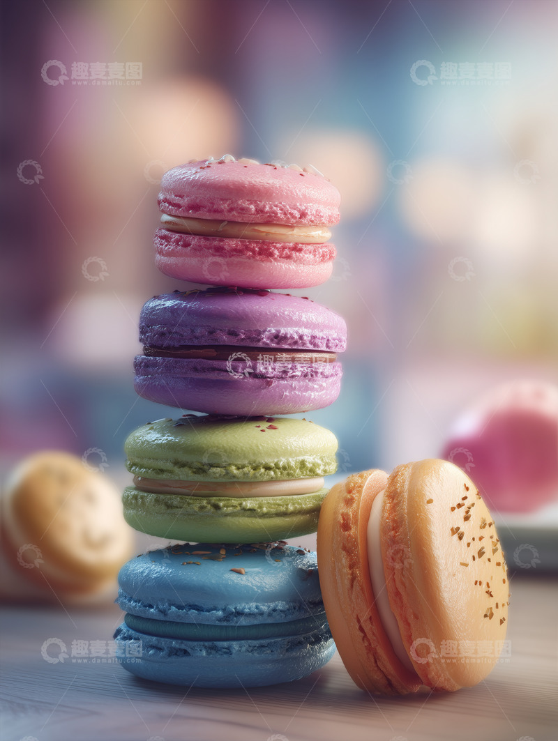 高清大图下载【趣麦麦图】马卡龙甜点摄影图51
