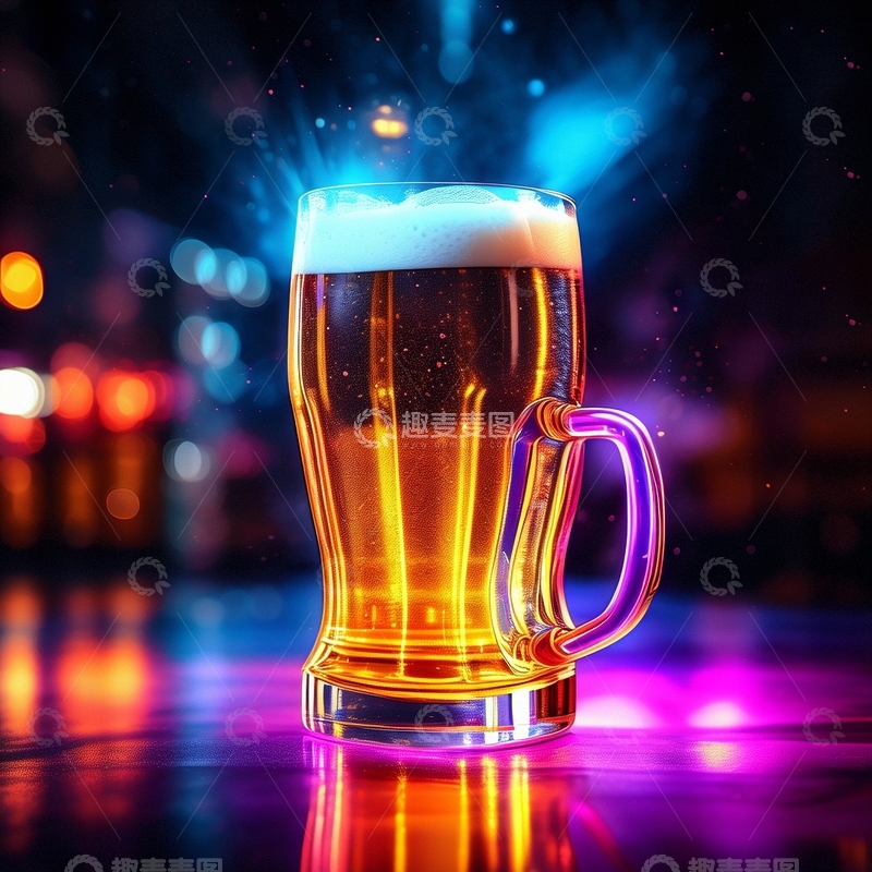 高清大图下载【趣麦麦图】啤酒酒水扎啤5