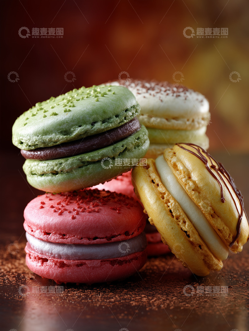 高清大图下载【趣麦麦图】马卡龙甜点摄影图15