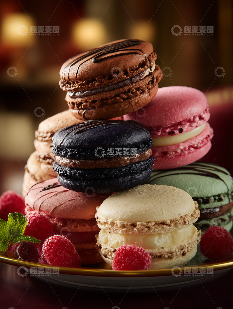 高清大图下载【趣麦麦图】马卡龙甜点摄影图50