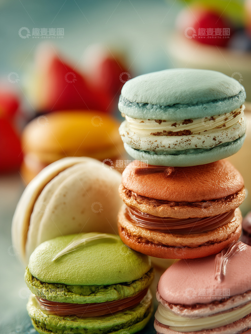 高清大图下载【趣麦麦图】马卡龙甜点摄影图54