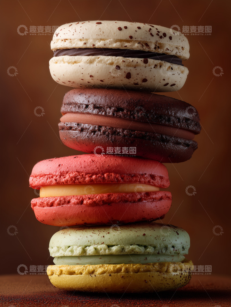高清大图下载【趣麦麦图】马卡龙甜点摄影图42