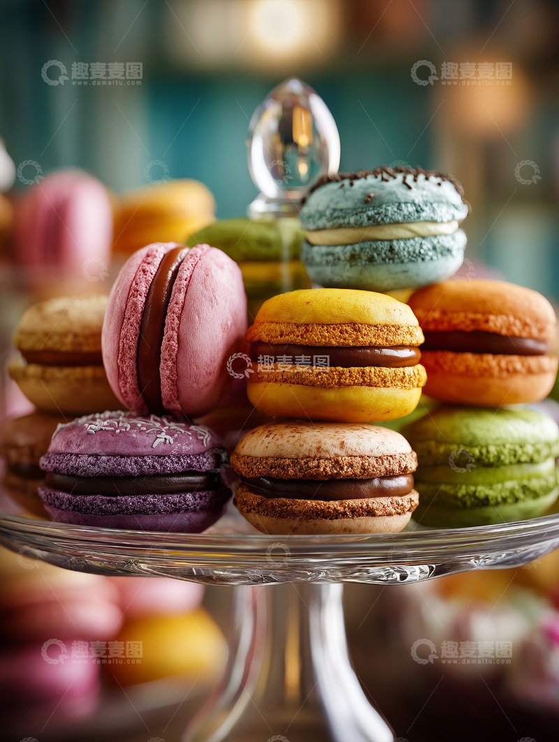 高清大图下载【趣麦麦图】马卡龙甜点摄影图44
