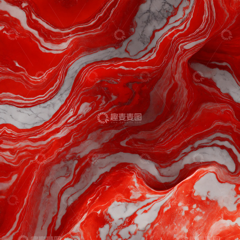 高清大图下载【趣麦麦图】红色大理石纹理AI壁纸高清图片背景素材4