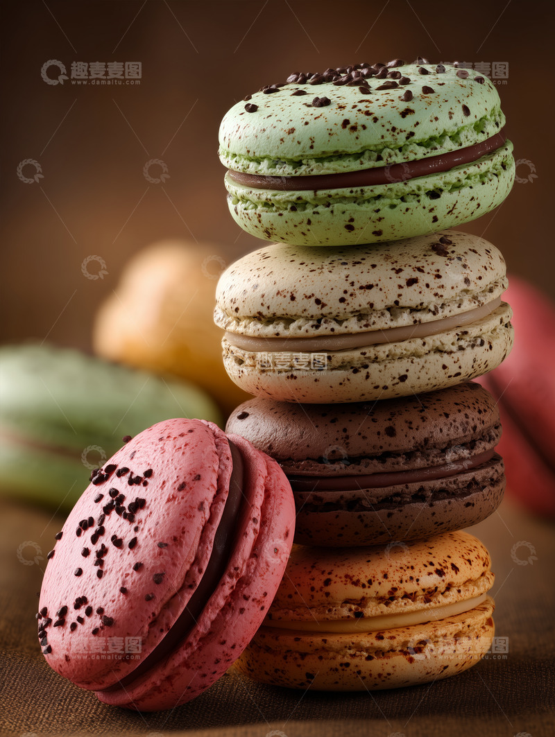 高清大图下载【趣麦麦图】马卡龙甜点摄影图45