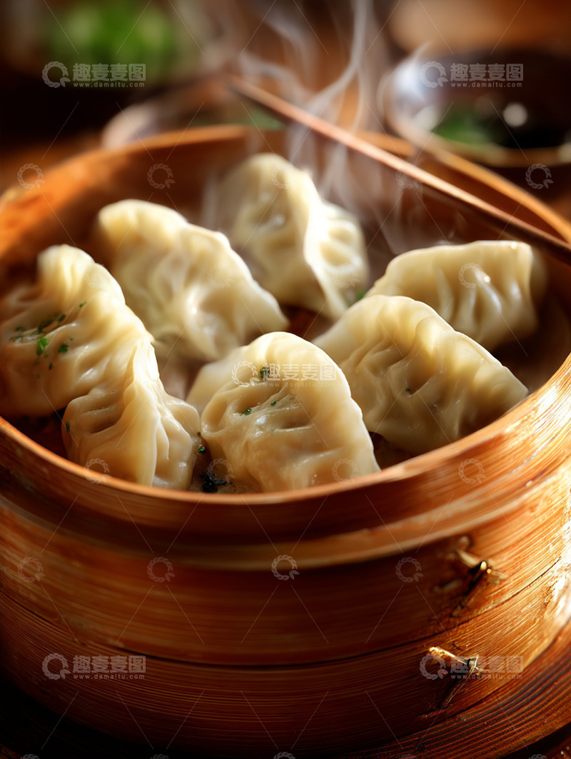 高清大图下载【趣麦麦图】美味蒸饺摄影图3