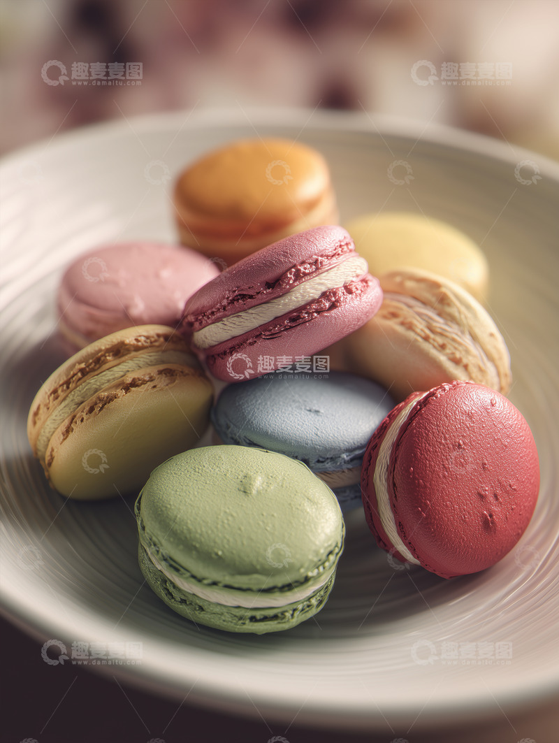 高清大图下载【趣麦麦图】马卡龙甜点摄影图41