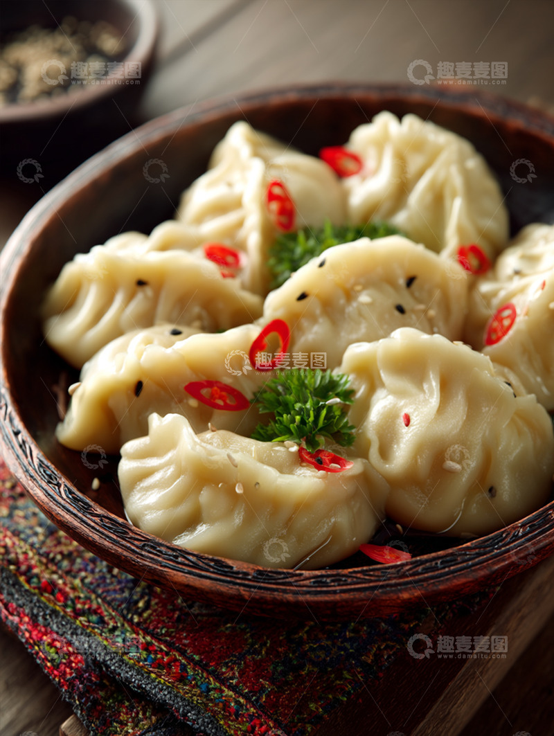 高清大图下载【趣麦麦图】美味蒸饺摄影图