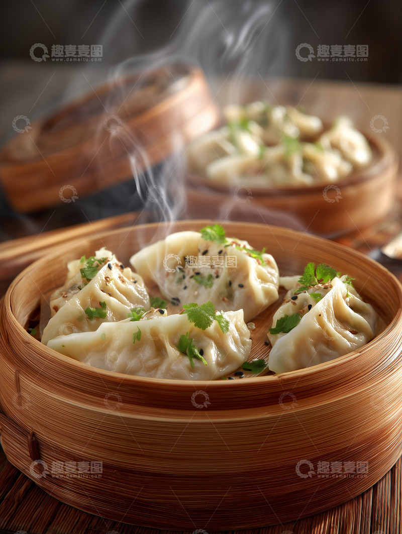 高清大图下载【趣麦麦图】美味蒸饺摄影图2