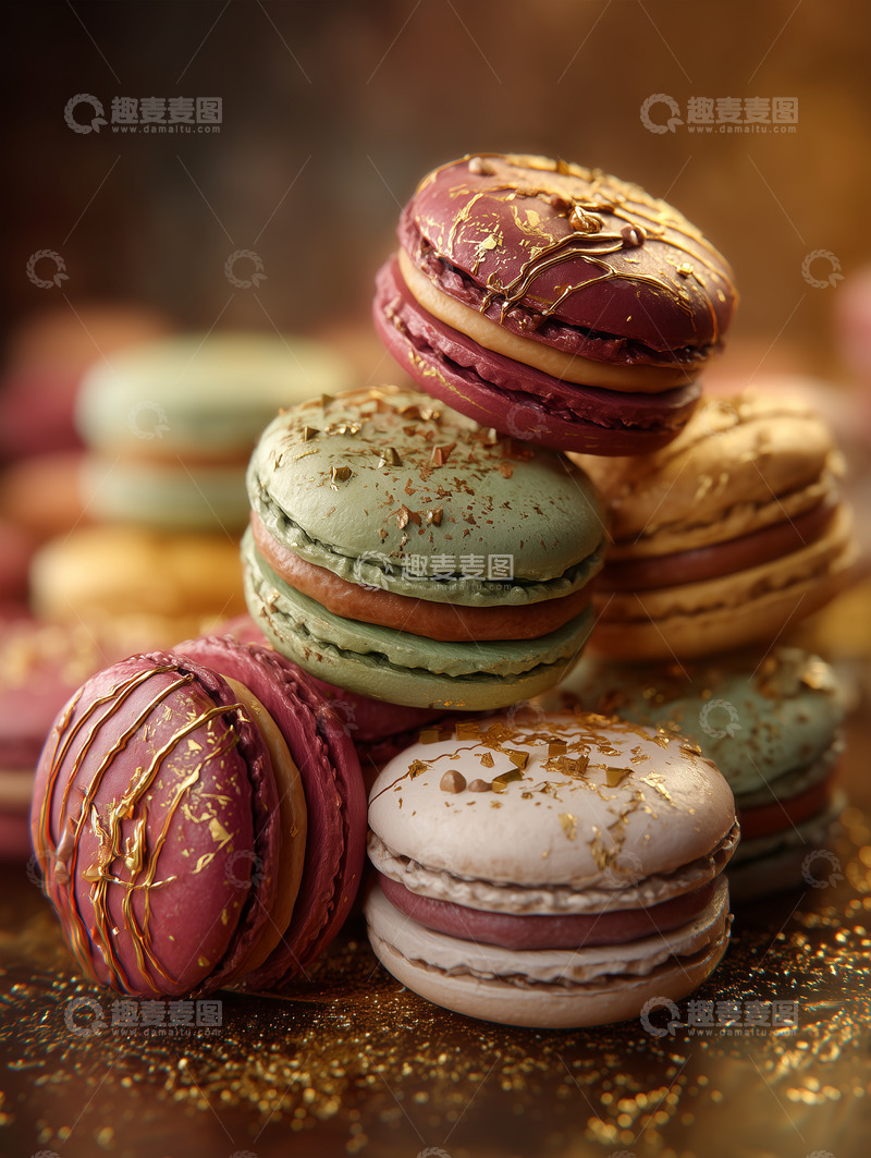 高清大图下载【趣麦麦图】马卡龙甜点摄影图40