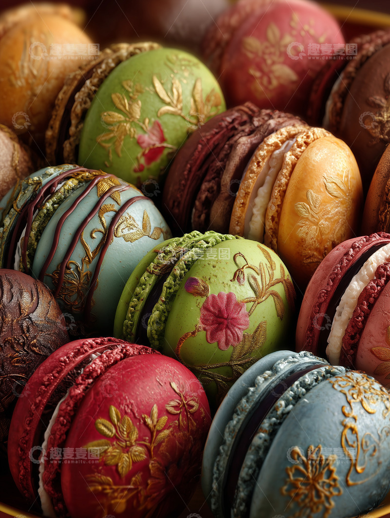 高清大图下载【趣麦麦图】马卡龙甜点摄影图36