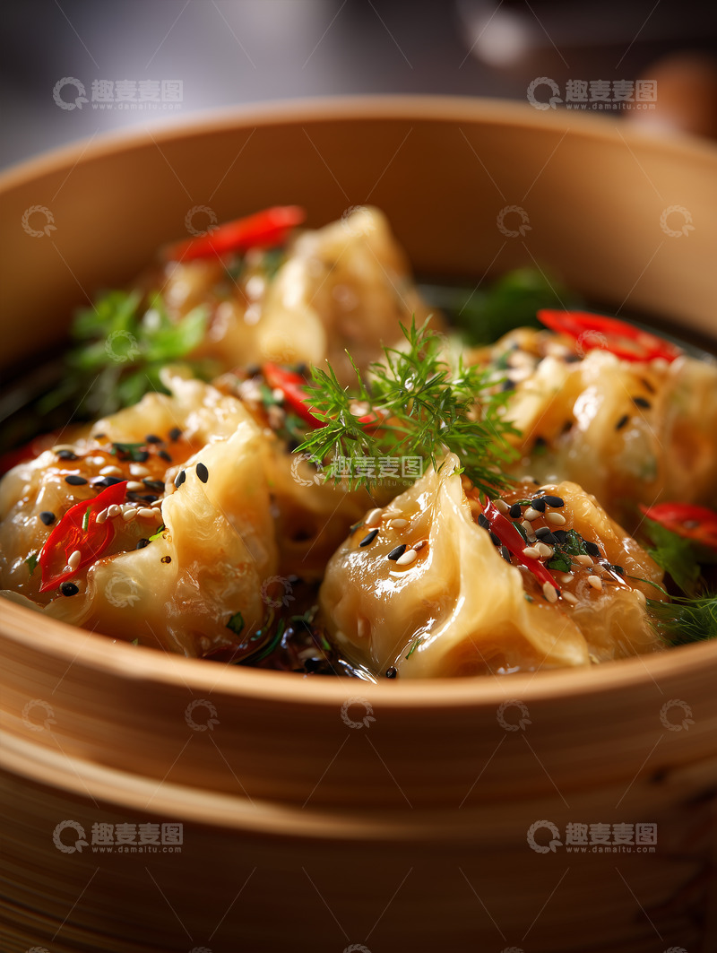 高清大图下载【趣麦麦图】美味蒸饺摄影图5