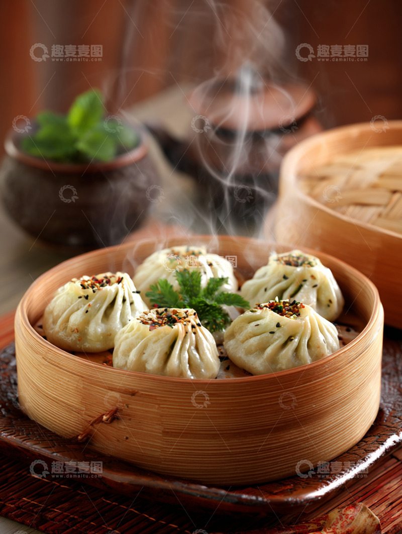 高清大图下载【趣麦麦图】美味小笼包摄影图17
