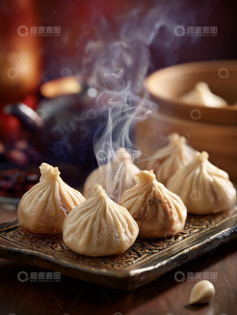 高清大图下载【趣麦麦图】美味小笼包摄影图21
