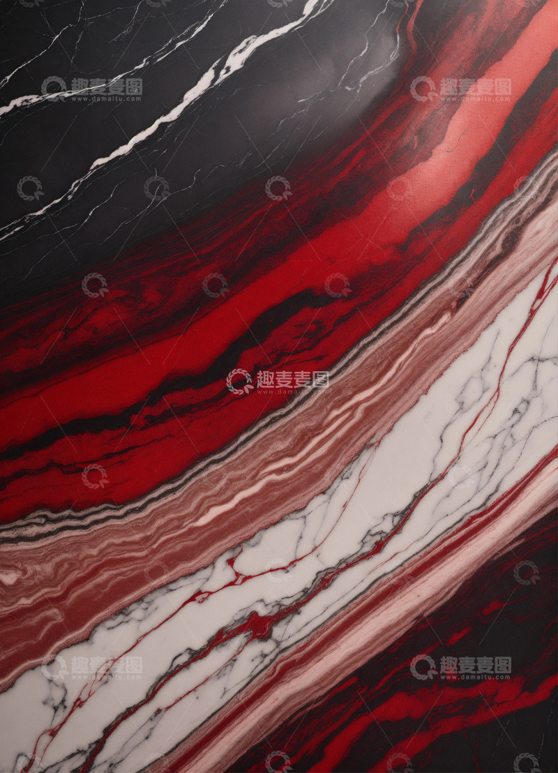 高清大图下载【趣麦麦图】暗红色大理石纹理AI壁纸高清图片背景素材3