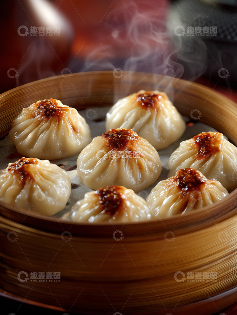 高清大图下载【趣麦麦图】美味小笼包摄影图26