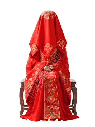 穿嫁妆的古代新娘