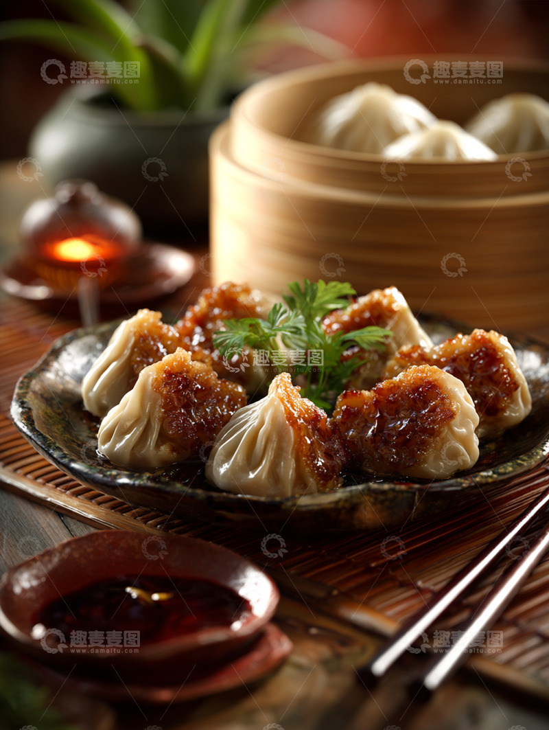 高清大图下载【趣麦麦图】美味煎饺摄影图12