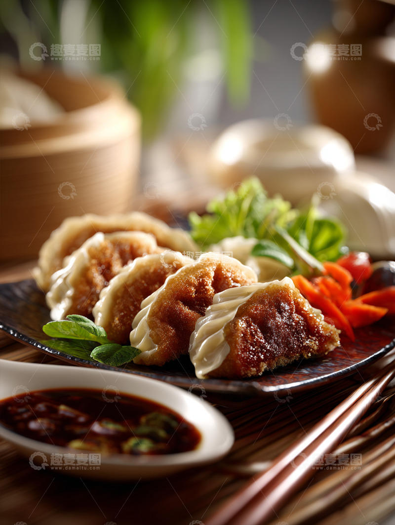 高清大图下载【趣麦麦图】美味煎饺摄影图15