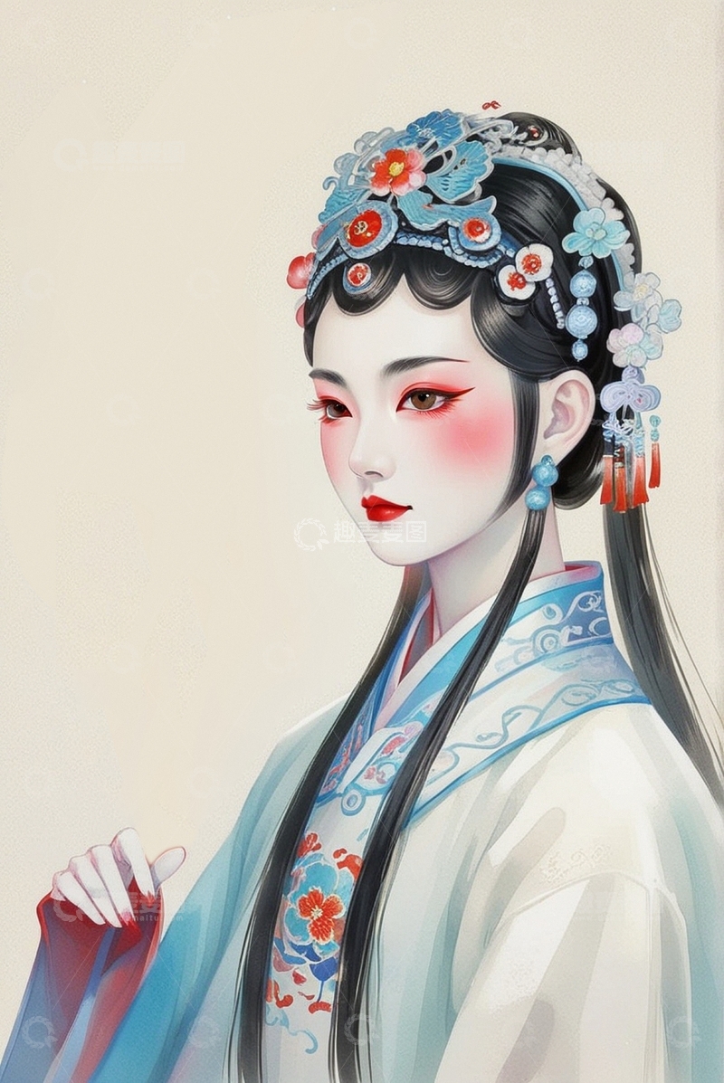 高清大图下载【趣麦麦图】京剧戏曲人物3