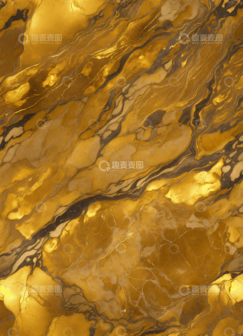 高清大图下载【趣麦麦图】金色大理石纹理AI壁纸高清图片背景素材2