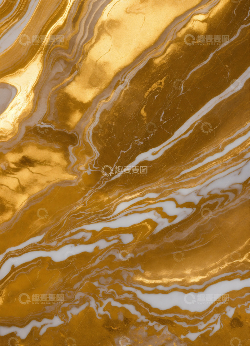 高清大图下载【趣麦麦图】金色大理石纹理AI壁纸高清图片背景素材7
